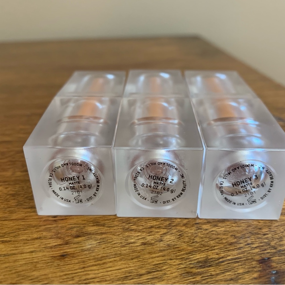 KKW Beauty Honey 1 , 2 & 3 Matte Lipstick Bundle - Picture 8 of 10